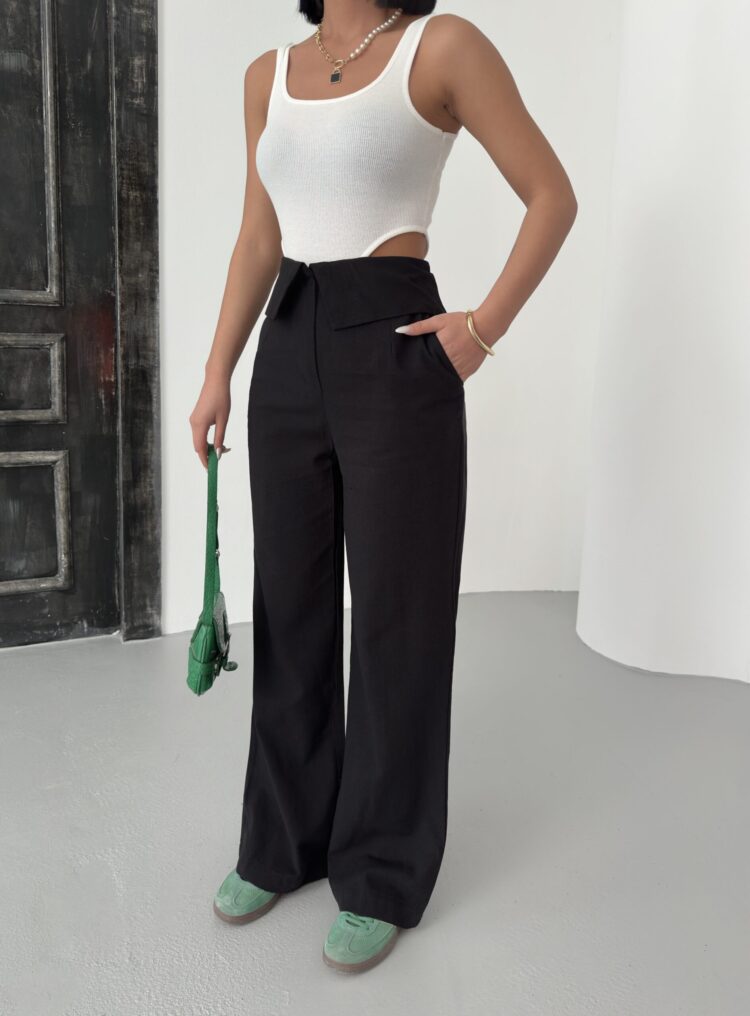 Pleated Linen Pants