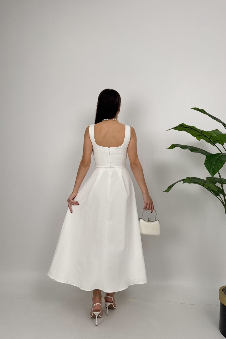 Belt Button Dress