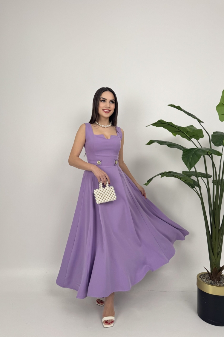 Belt Button Dress