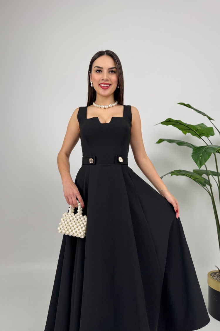 Belt Button Dress
