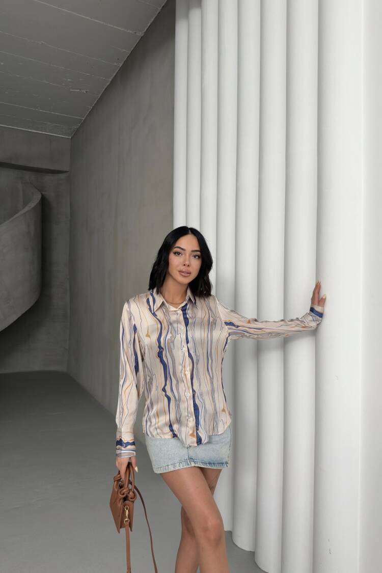 Tree Trunk Pattern Shirt