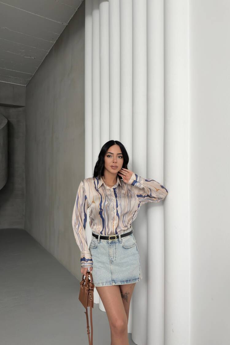 Tree Trunk Pattern Shirt