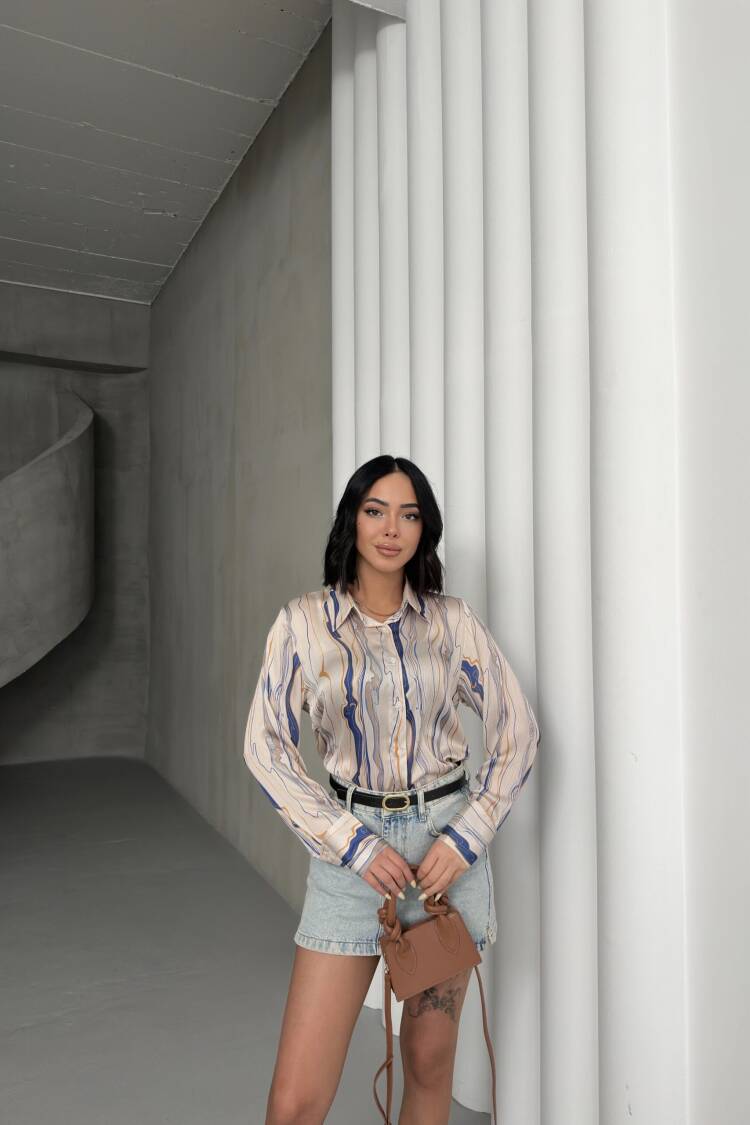 Tree Trunk Pattern Shirt
