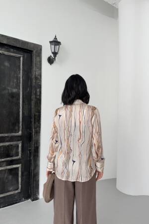 Tree Trunk Pattern Shirt - My Fashion - Globality Store - Women Clothes Wholesale Turkey