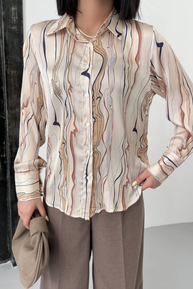 Tree Trunk Pattern Shirt