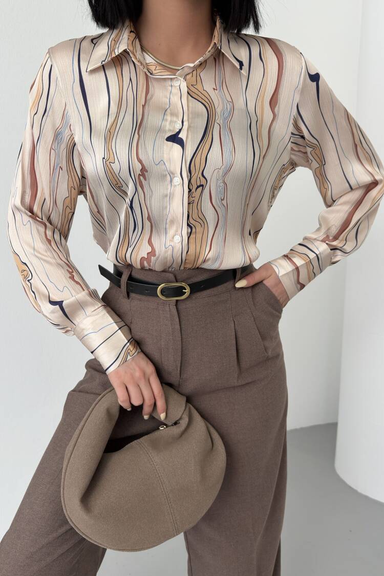 Tree Trunk Pattern Shirt