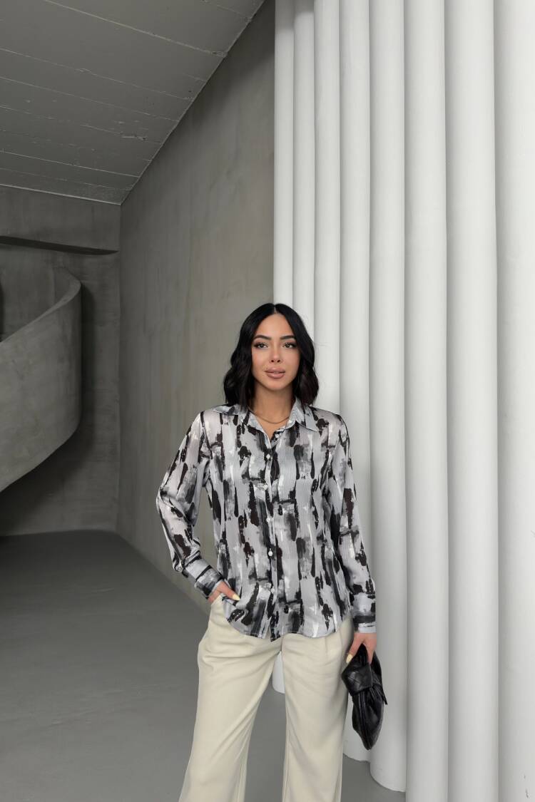 Van Gogh Pattern Shirt - My Fashion - Globality Store - Women Clothes Wholesale Turkey