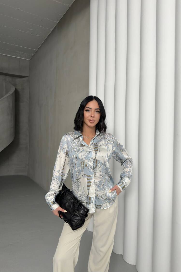 Bird Feather Pattern Shirt