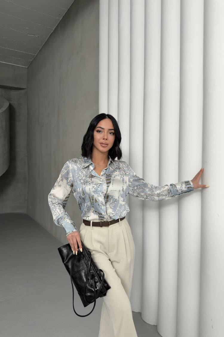 Bird Feather Pattern Shirt