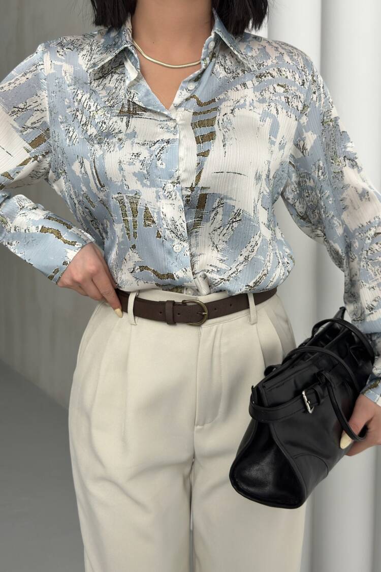 Bird Feather Pattern Shirt