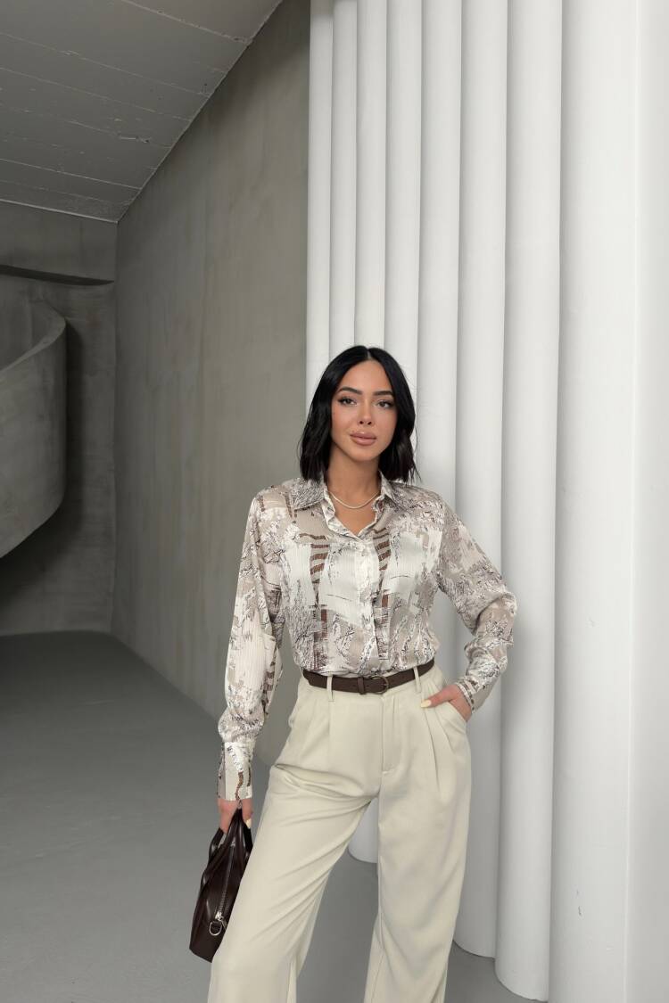 Bird Feather Pattern Shirt