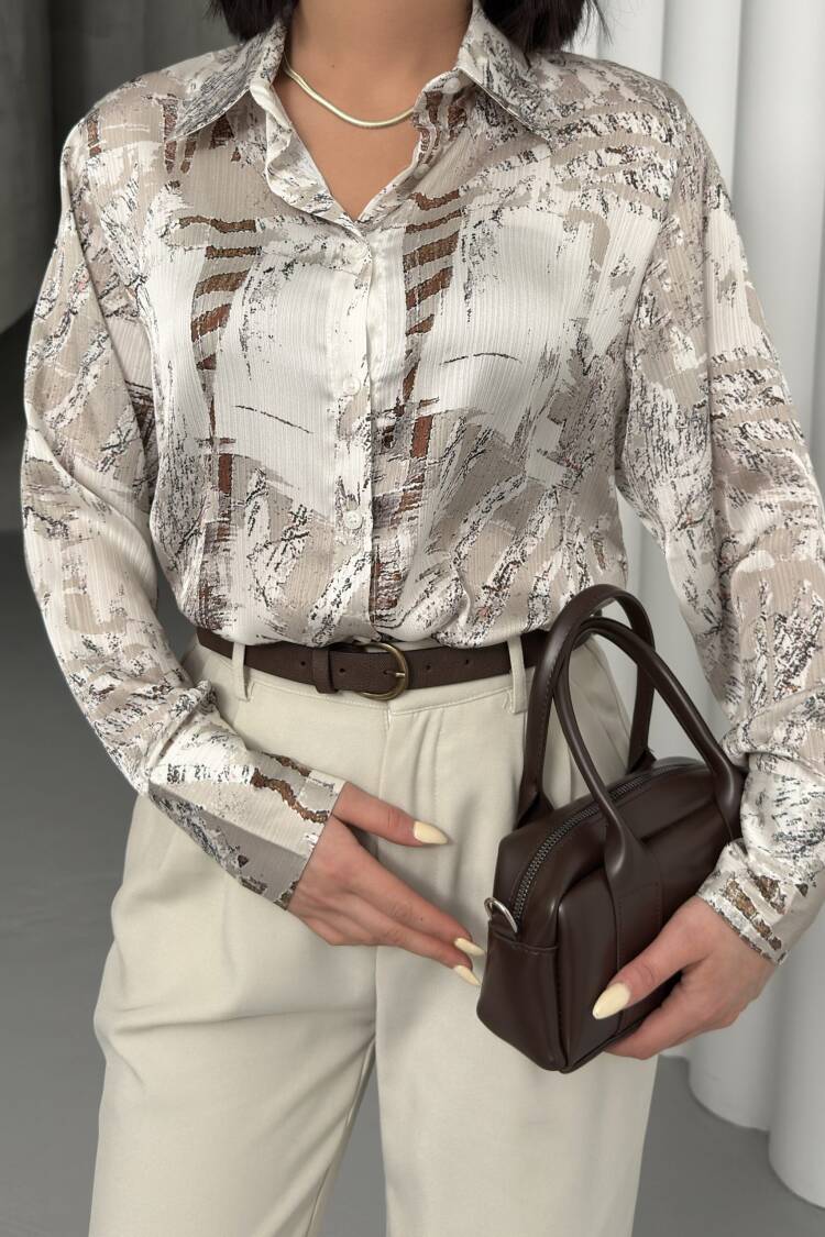 Bird Feather Pattern Shirt