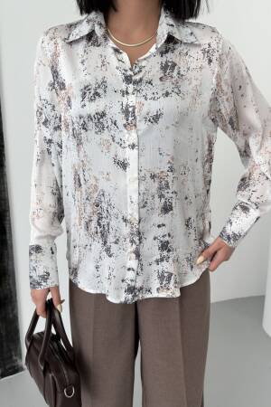 Dalmatian Pattern Shirt - My Fashion - Globality Store - Women Clothes Wholesale Turkey