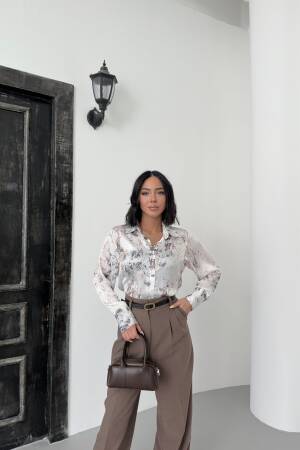 Dalmatian Pattern Shirt - My Fashion - Globality Store - Women Clothes Wholesale Turkey