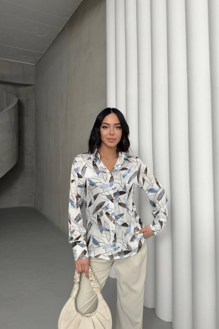 Bamboo Leaf Pattern Shirt