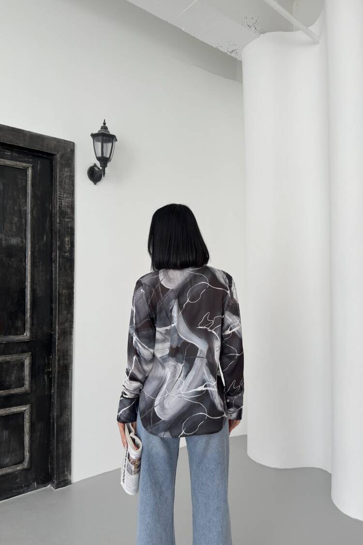 Ebru Pattern Shirt