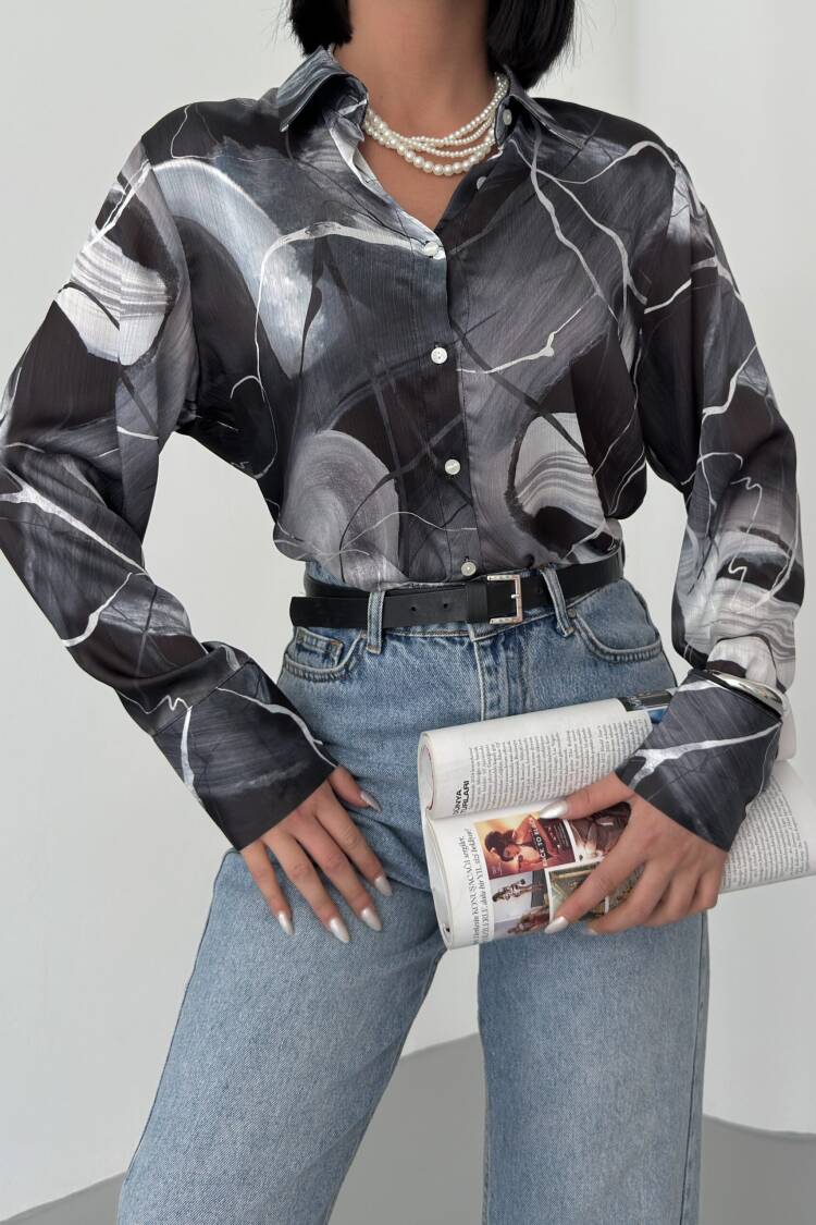 Ebru Pattern Shirt