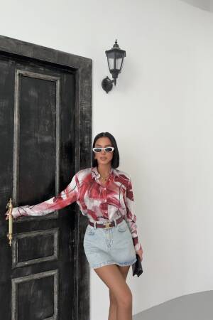 Ebru Pattern Shirt - My Fashion - Globality Store - Women Clothes Wholesale Turkey