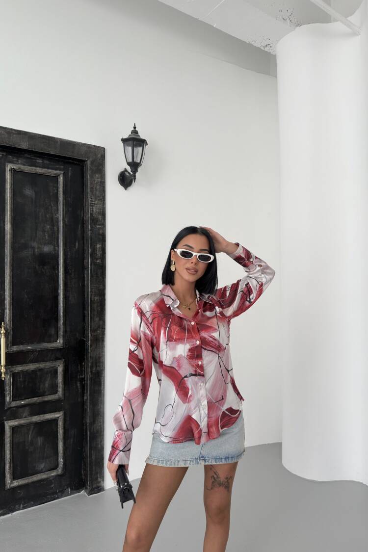 Ebru Pattern Shirt