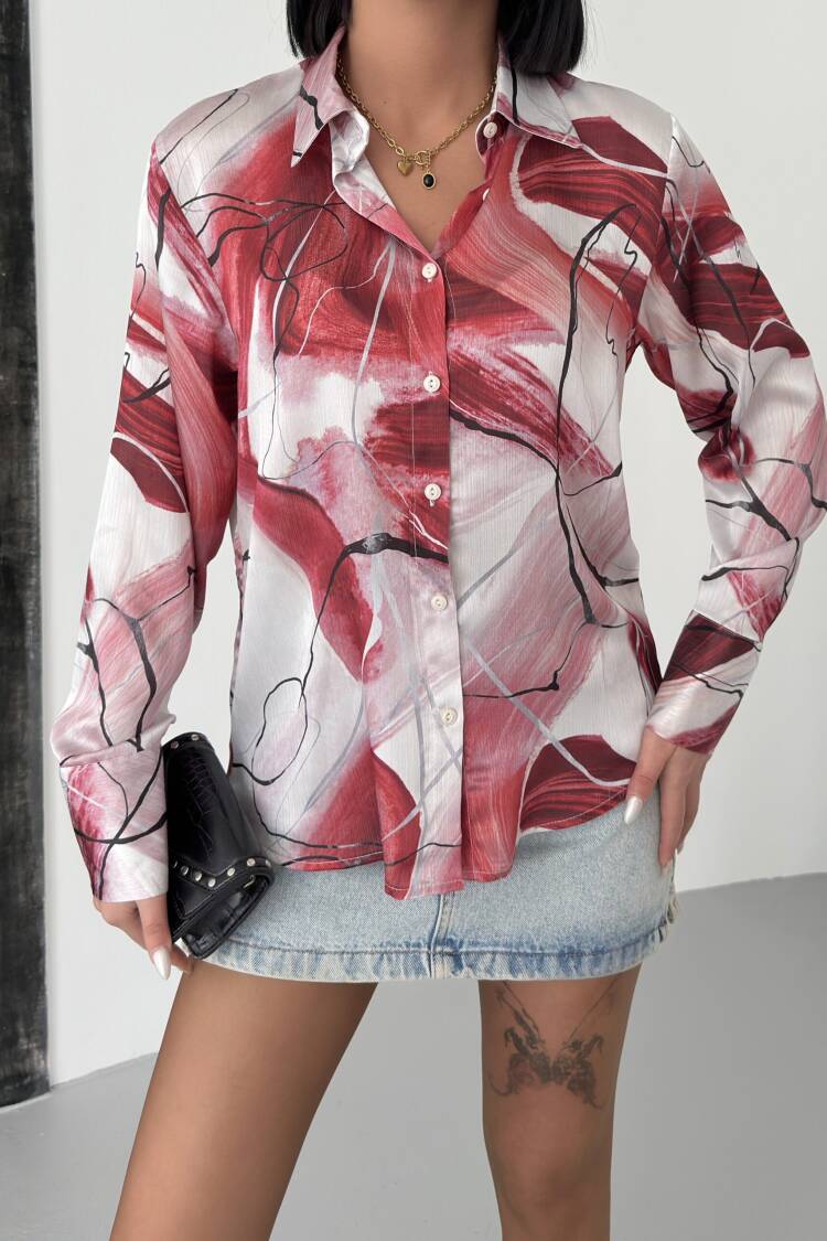 Ebru Pattern Shirt