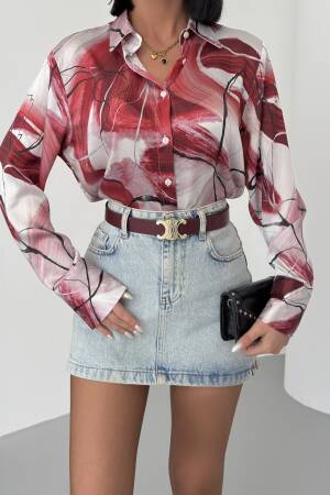 Ebru Pattern Shirt - My Fashion - Globality Store - Women Clothes Wholesale Turkey