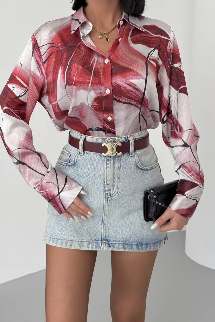 Ebru Pattern Shirt