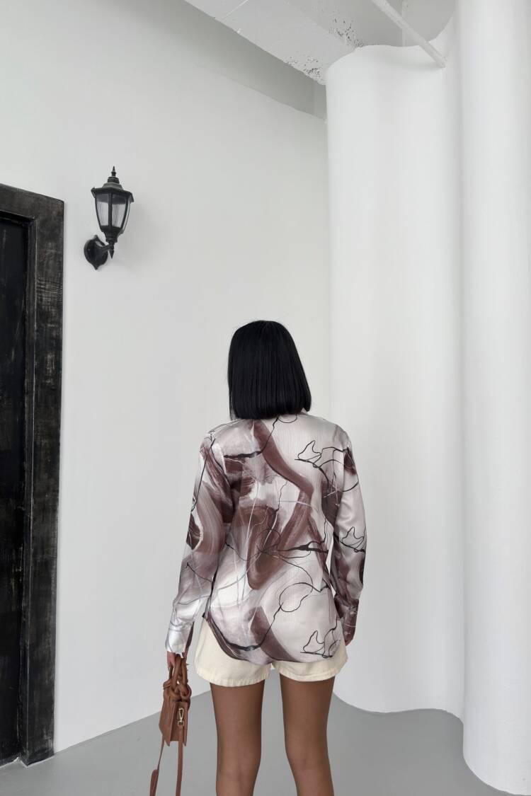 Ebru Pattern Shirt