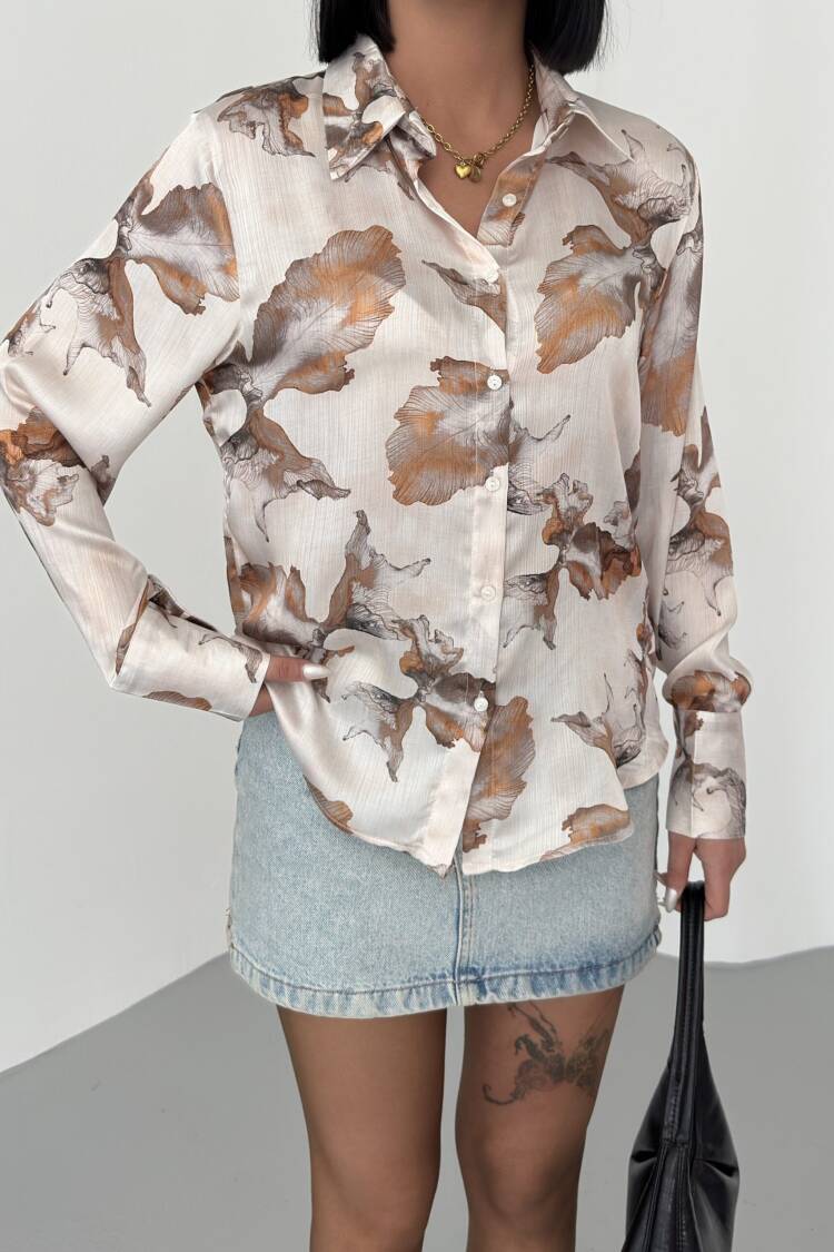 Leaf Pattern Yoryo Shirt
