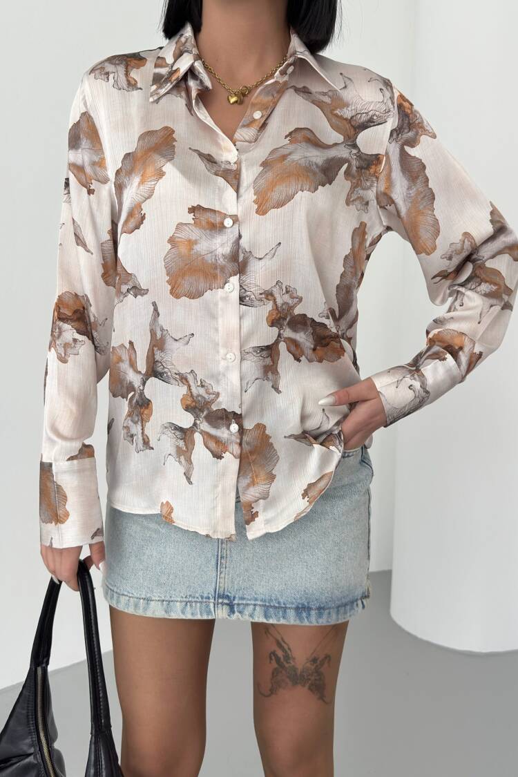Leaf Pattern Yoryo Shirt