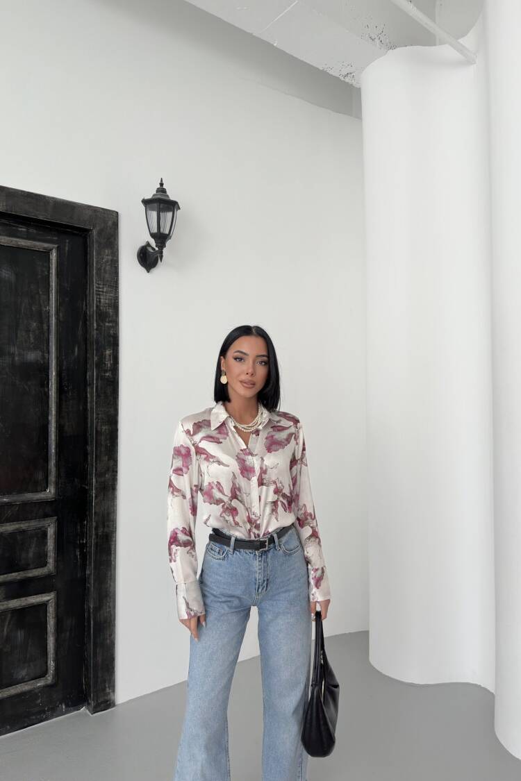 Leaf Pattern Yoryo Shirt