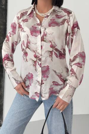 Leaf Pattern Yoryo Shirt - My Fashion - Globality Store - Women Clothes Wholesale Turkey