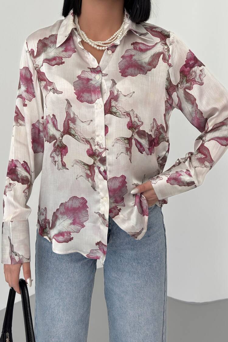 Leaf Pattern Yoryo Shirt