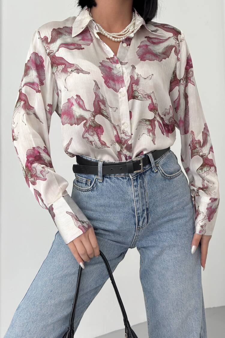 Leaf Pattern Yoryo Shirt