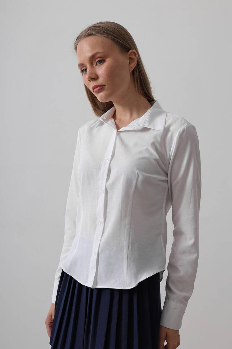 Basic Shirt - Reyon - Globality Store - Women Clothes Wholesale Turkey