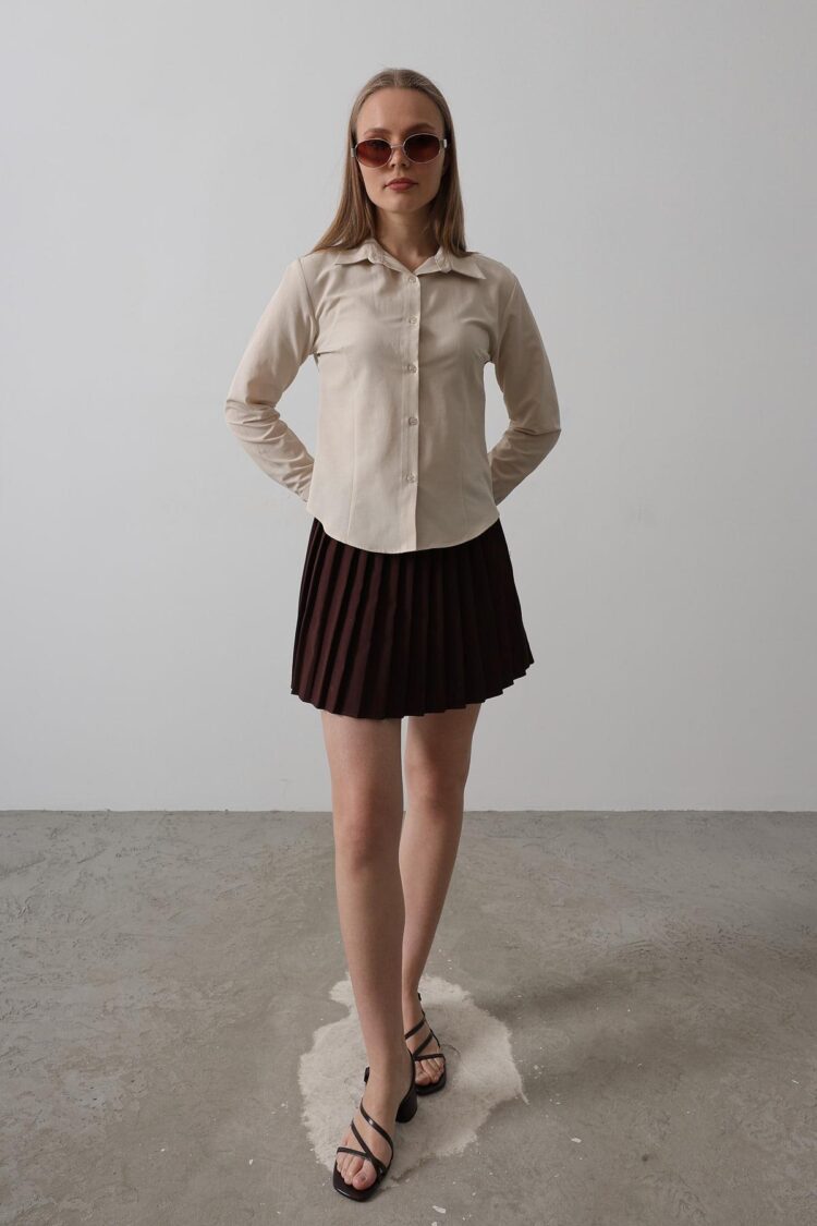 Basic Shirt - Reyon - Globality Store - Women Clothes Wholesale Turkey