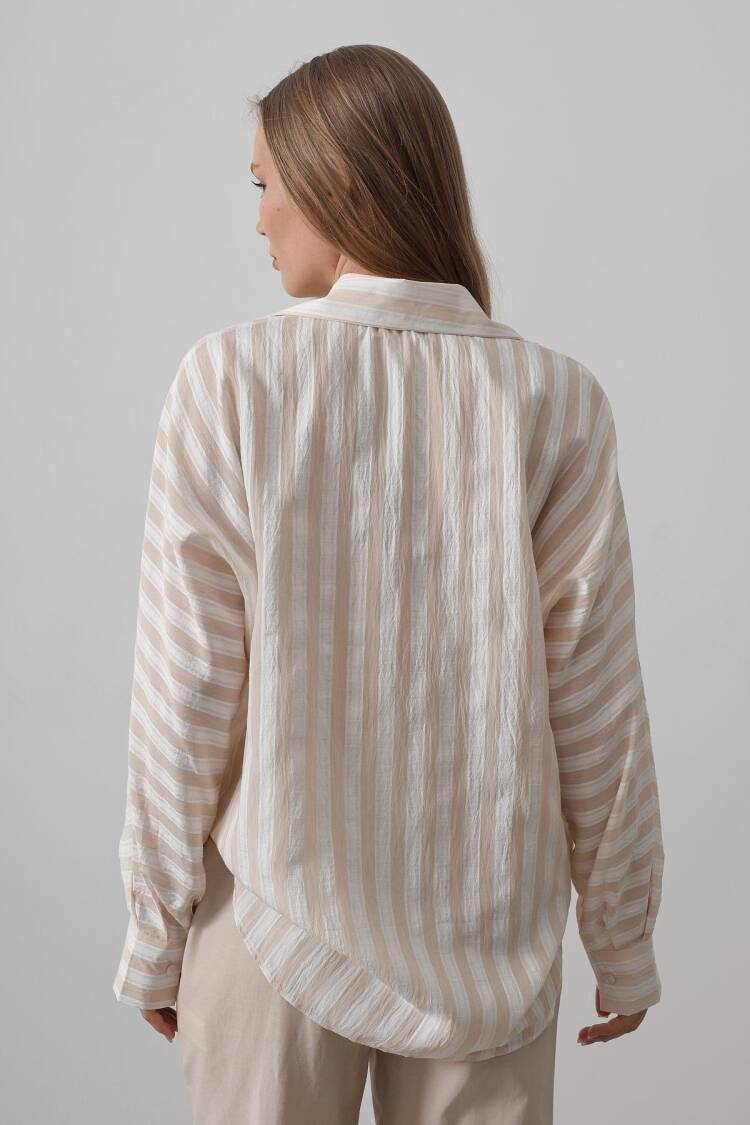 Pocket Detailed Oversize Shirt