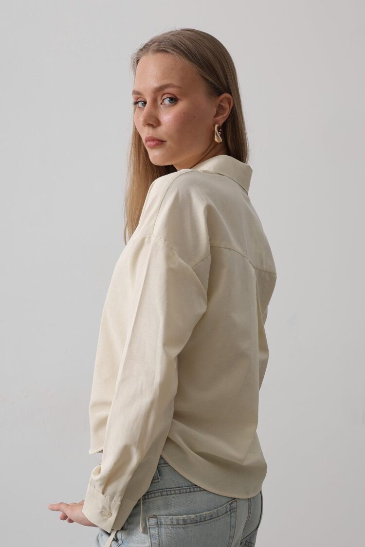 Basic Shirt With Side Tie
