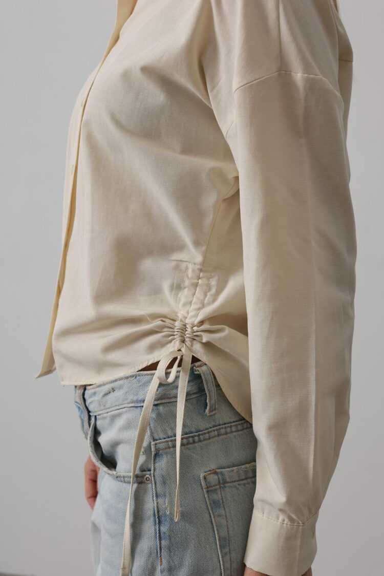 Basic Shirt With Side Tie