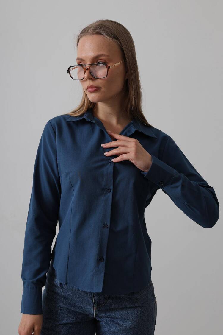 Basic Shirt - Reyon - Globality Store - Women Clothes Wholesale Turkey