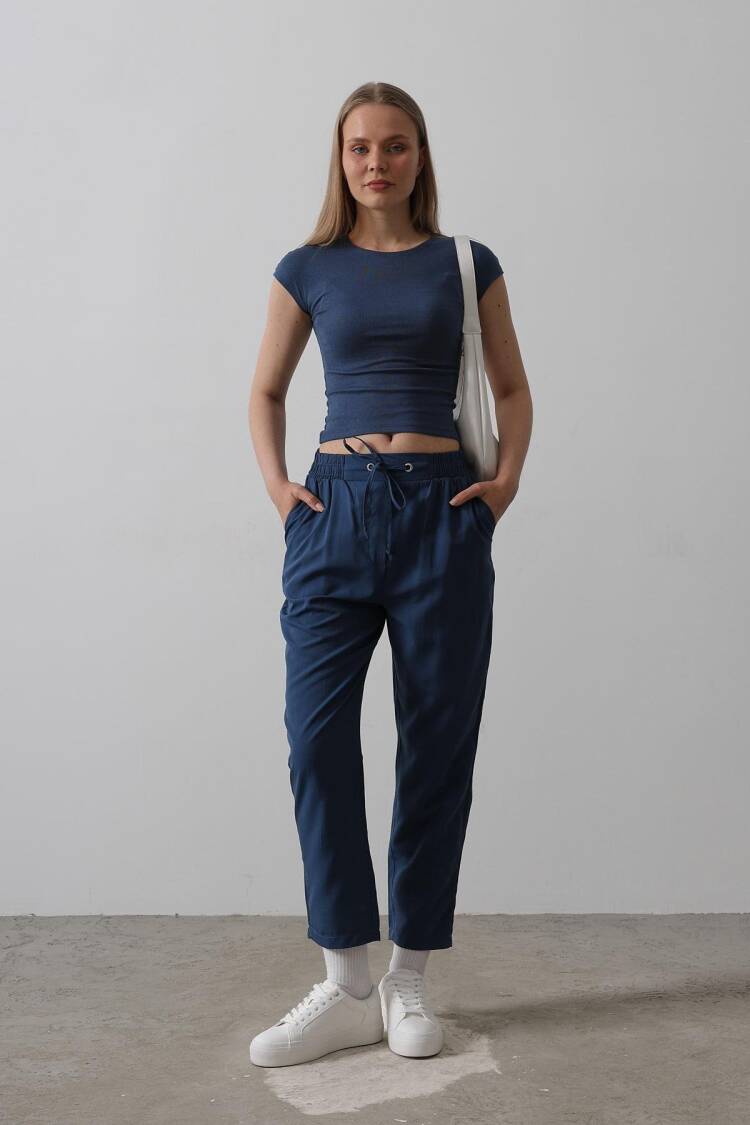 Trousers - Reyon - Globality Store - Women Clothes Wholesale Turkey