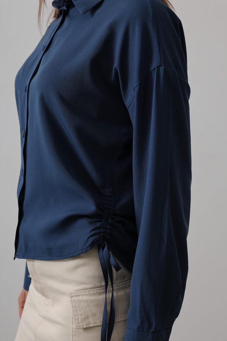 Basic Shirt With Side Tie
