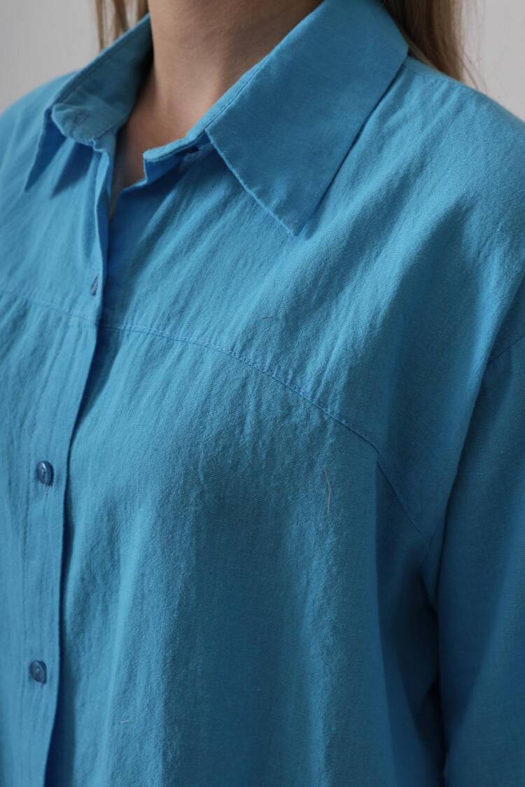 Half Sleeve Shirt - Turquoise