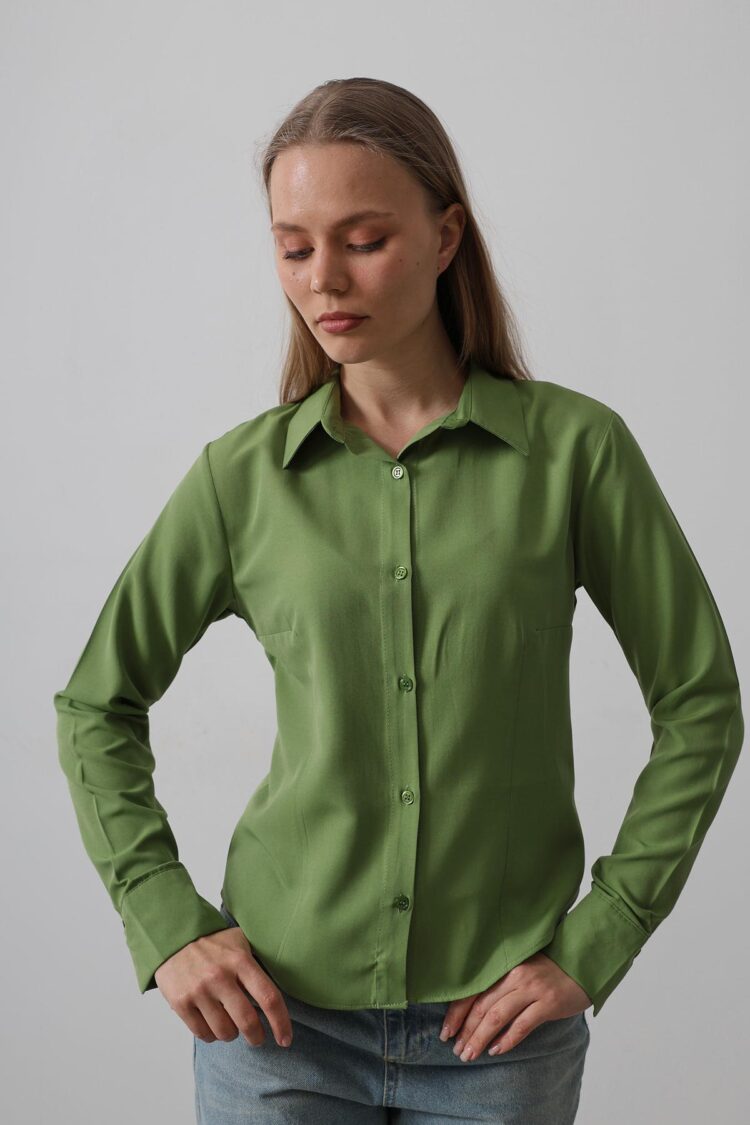Basic Shirt - Cagla Green