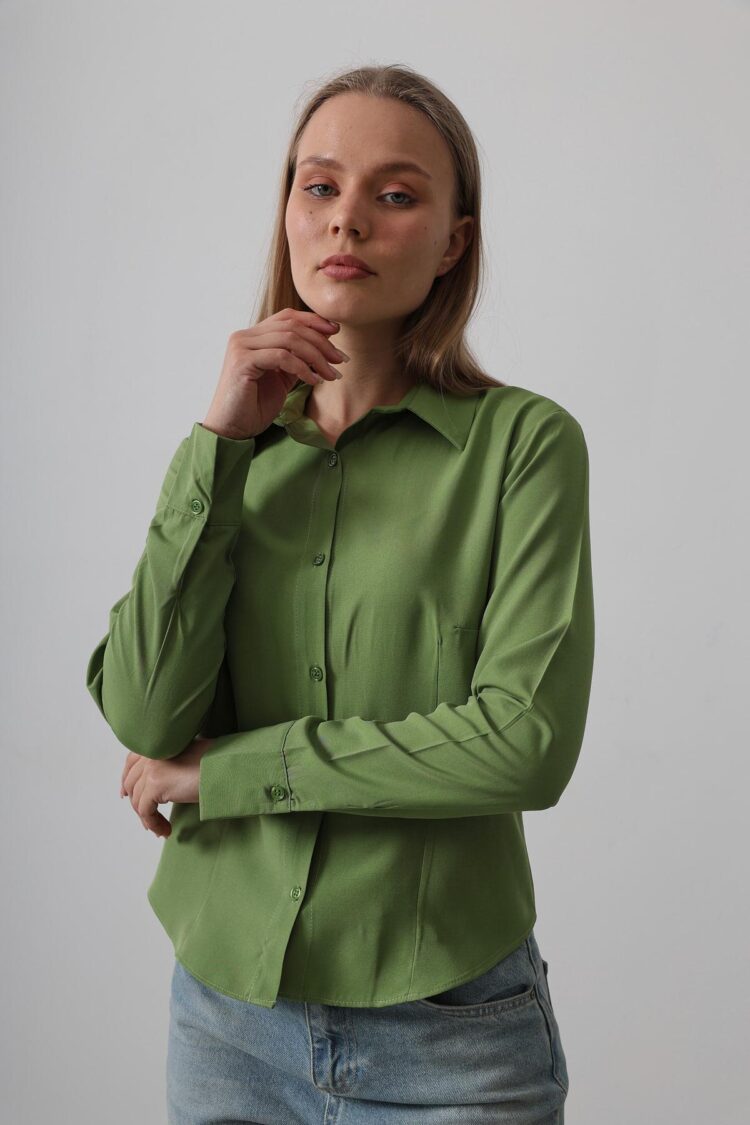 Basic Shirt - Cagla Green
