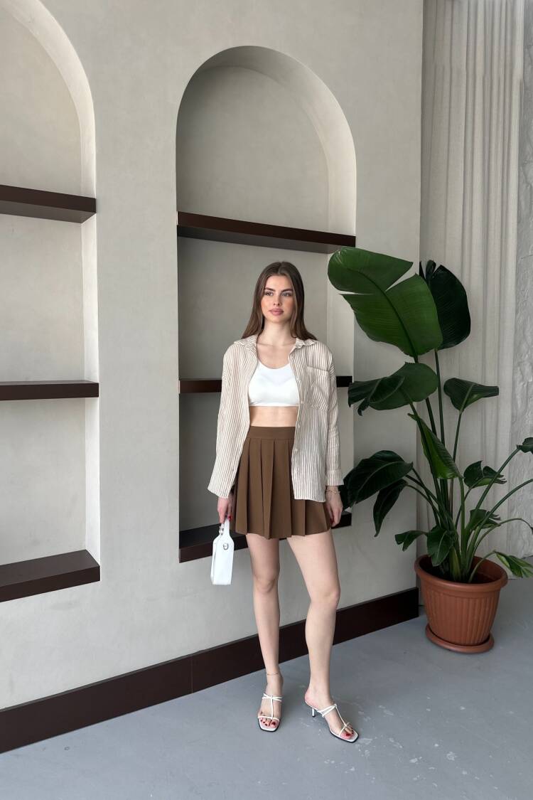 Mueslin Frequent Line Shirt - My Fashion - Globality Store - Women Clothes Wholesale Turkey