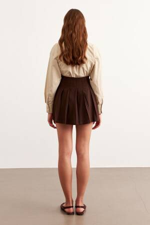 Belt Buckle Detailed Short Skirt - Levure - Globality Store - Women Clothes Wholesale Turkey