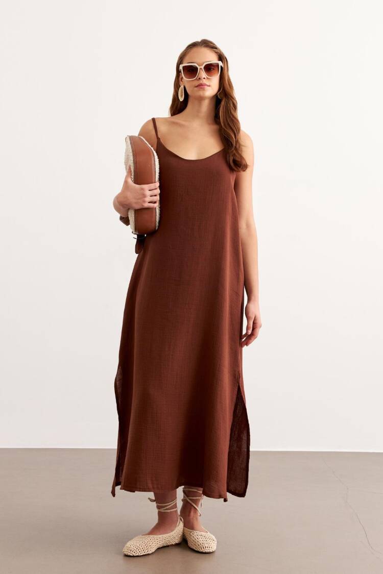 Hanger Adjustable Oversize Mueslin Dress - Brand: Levure - Women's Clothing Wholesale - Globality Store