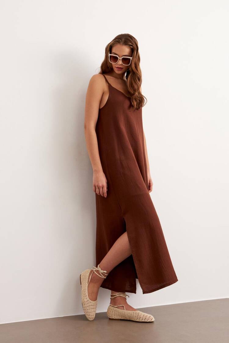 Hanger Adjustable Oversize Mueslin Dress
