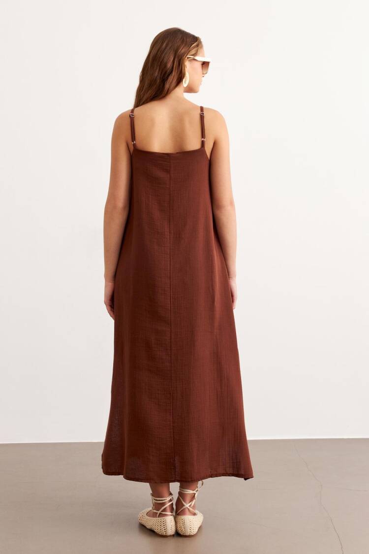 Hanger Adjustable Oversize Mueslin Dress
