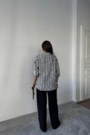 Striped Shirt Linen - Ello - Globality Store - Women Clothes Wholesale Turkey